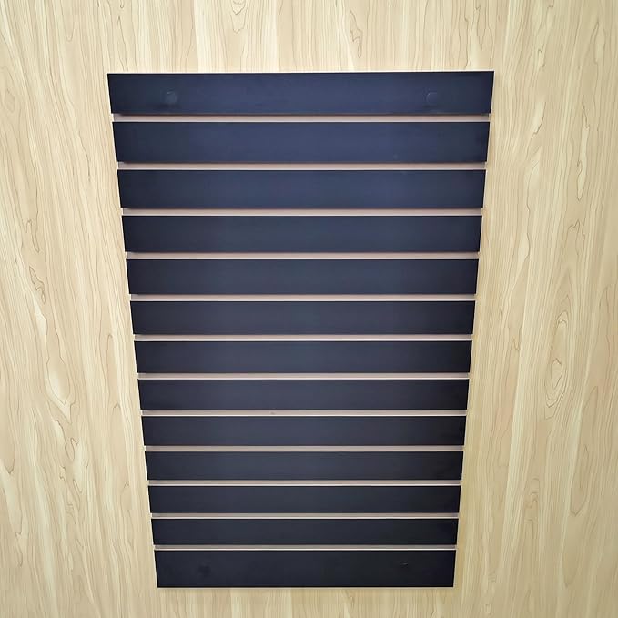 FixtureDisplays® 24 X 40" Black Slatwall Panel Retail Store Display Garage Tool Organizer Literature 11709-1-BLACK-NF