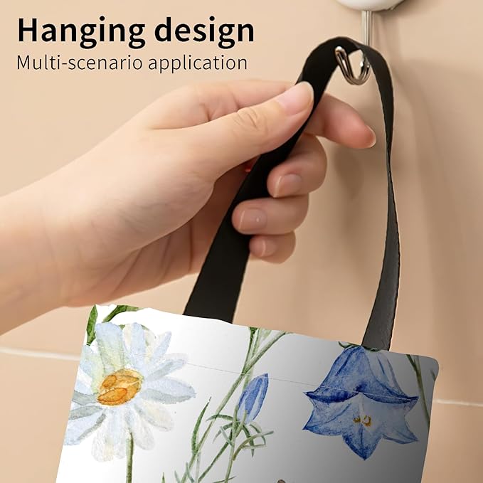 Plastic Bag Holder, Wall Mount Grocery Bag Organizer, Funny Hanging Storage Dispenser for Home Kitchen Cute Garden