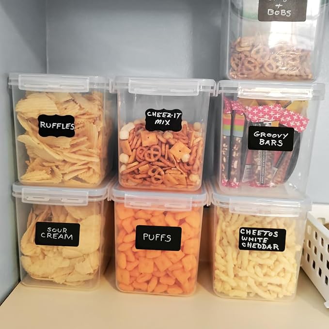 120 Pcs Chalkboard Labels - Removable Chalkboard Stickers for Jars, Pantry & Storage Bins, Glass Bottles & Food Labels - Includes 1 Chalk Marker Pen