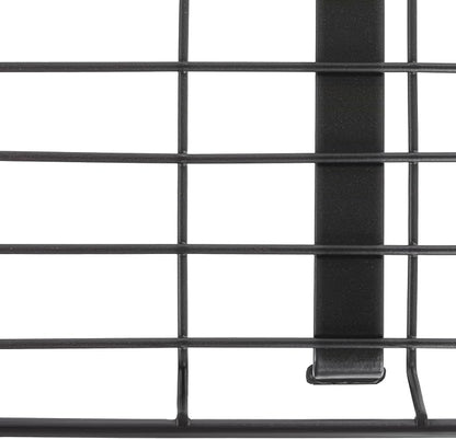Household Essentials Rear Display Over-The-Washer Storage Shelf to Organize and Store Laundry Room Supplies, Matte Black