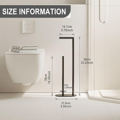 Black Toilet Paper Holder is Crafted from Premium Metal Material,ensuring it Remains Rust-Proof and Durable Over Years of use.