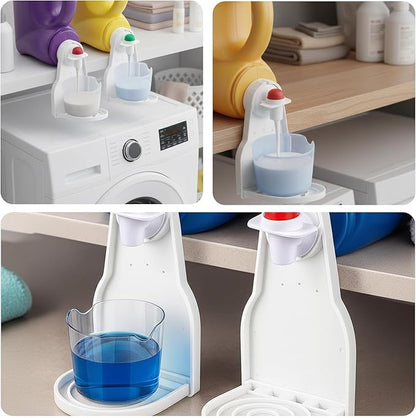 2-Pack Laundry Detergent Dispenser Set with Detergent Holder Cups