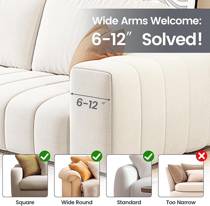 PANZIYU Couch Cup Holder Tray, Silicone Sofa Armrest organizer with Assesory Side Pockets for storage Remotes, Cell-phone,Tablet or Snack, Anti-Spill and Anti-Slip Couch Drink Holder Caddy(Gray)