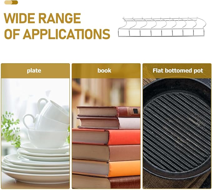 PRETYZOOM Single Layer Kitchen Dishes Drying Rack, 8 Capacity Kitchen Counter Dishrack for Accommodating Dishes, Space Saving Organizer Rack