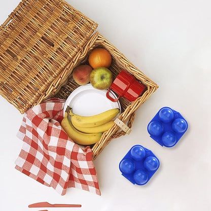 4 Grids Egg Holders, Egg Cartons For Refrigerator, Egg Storage Container, Shockproof Durable Refrigerator Egg Trays, Deviled Egg Tray Carrier with Lid, Egg Organizer Box for Fridge or Camping