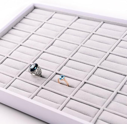 Oirlv 36 Slot Ring Storage Tray Showcase Jewelry Display Organizer