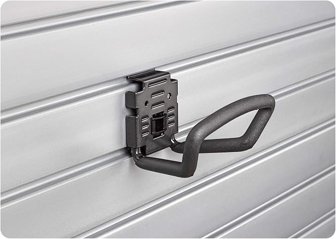 HandiWall 4" Loop Hook with Locking Bracket for Tool Storage on Slatwall Panels
