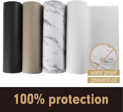 Premium Drawer and Shelf Liner for Cabinet, Non Adhesive Liner for Kitchen, Strong Grip Non Slip Shelf Liners for Kitchen Cabinets, Storage, Drawers, Shelves, Kitchenware and Tableware, Marble