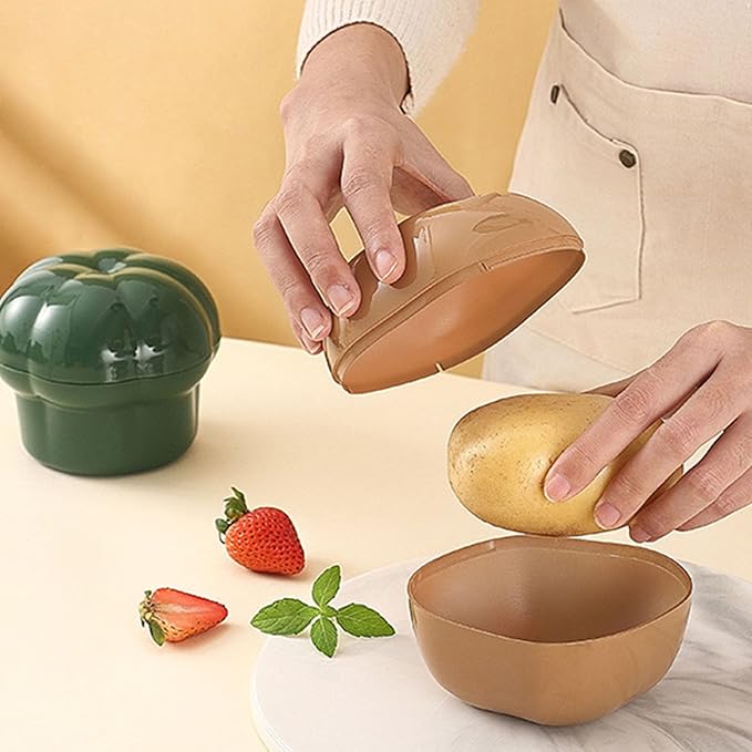 Tiydiygo 6PCS Fresh Food Savers Vegetable Shape Crisper Containers Set,Reuseable Vegetable Storage Keeper Sealing Box Fresh Bowls for Refrigerators