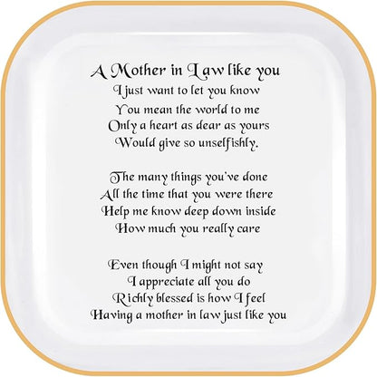 Mother in Law Gifts from Daughter in law, Jewelry Dish for Women Birthday Gifts for Mother in Law, Mother's Day Wedding Gifts for Mother in Law, Appreciation Thank You Gifts for Mother in Law
