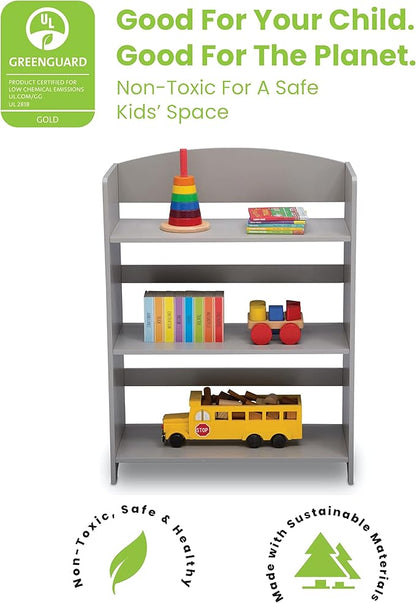 Delta Children MySize Bookshelf - Greenguard Gold Certified, Grey
