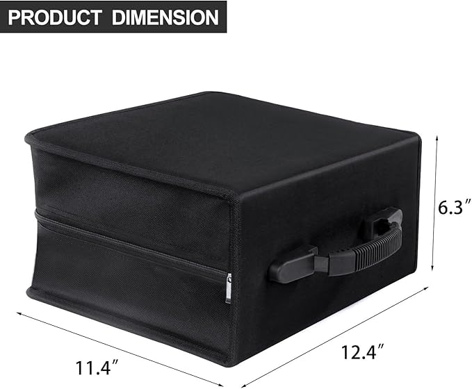 CD/DVD Case Binder, CD DVD Case Wallet Storage Holder Binder 400 Capacity CD/DVD Disc Case Booklet Album Box (Black binder, Black)
