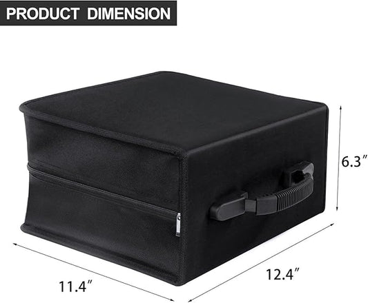 CD/DVD Case Binder, CD DVD Case Wallet Storage Holder Binder 400 Capacity CD/DVD Disc Case Booklet Album Box (Black binder, Black)