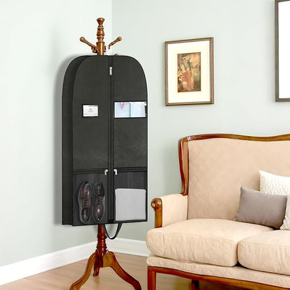 Heavy Duty Clothing Storage Garment Bags, Large Hanging Suit Bags for Travel, Zippered Breathable Garment Bags for Long Dresses and Suits, Travel Garment Bag for Hanging Clothes