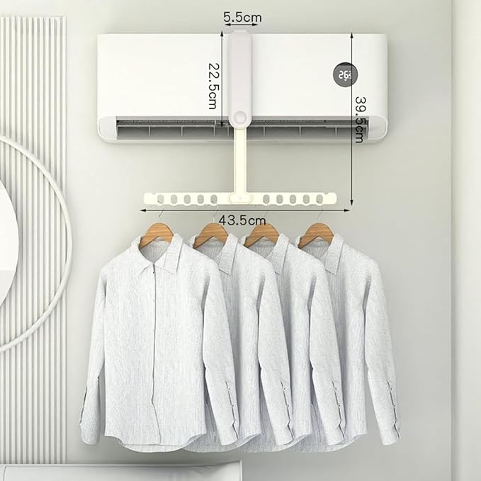 Foldable Clothes Drying Rack for Small Spaces — Portable, Rust-Proof, Easy Fold & Carry — Ideal for Travel, Apartment, Dorm (Grey)