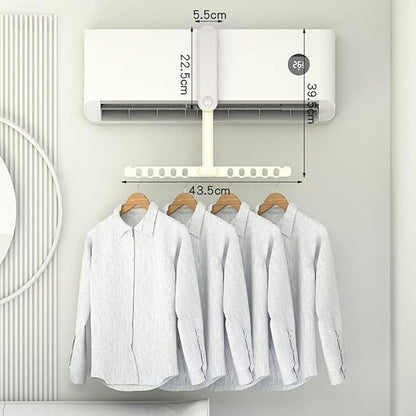 Foldable Clothes Drying Rack for Small Spaces — Portable, Rust-Proof, Easy Fold & Carry — Ideal for Travel, Apartment, Dorm (Grey)