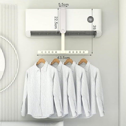 Foldable Clothes Drying Rack for Small Spaces — Portable, Rust-Proof, Easy Fold & Carry — Ideal for Travel, Apartment, Dorm (Grey)