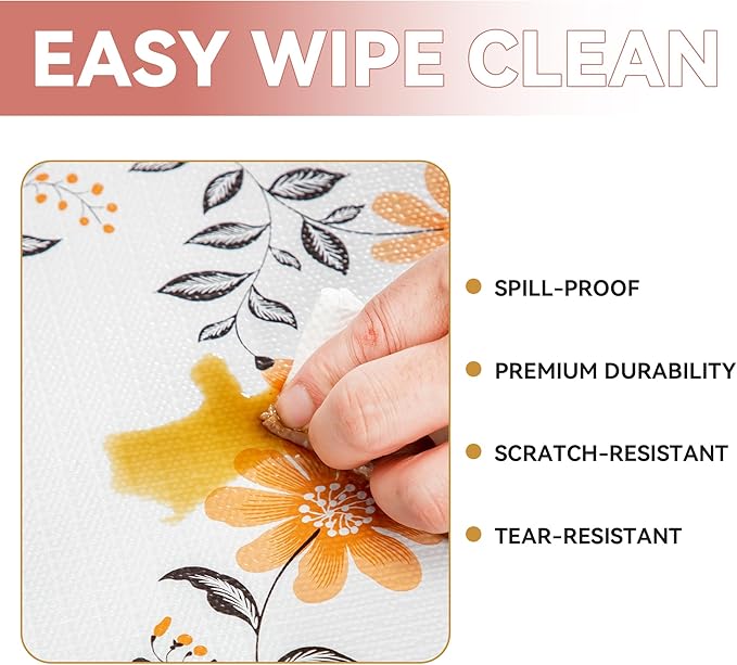 Shelf Liner, Non Adhesive Daisy Floral Printed Cabinet Liner for Pantry Drawer, Strong Grip Non Slip, Shelf Liners for Kitchen Cabinets Organization 12 Inch x 10 FT (6 Rolls) Signature Delivery