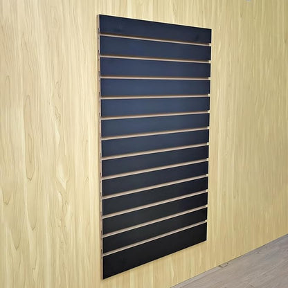 FixtureDisplays® 24 X 40" Black Slatwall Panel Retail Store Display Garage Tool Organizer Literature 11709-1-BLACK-NF