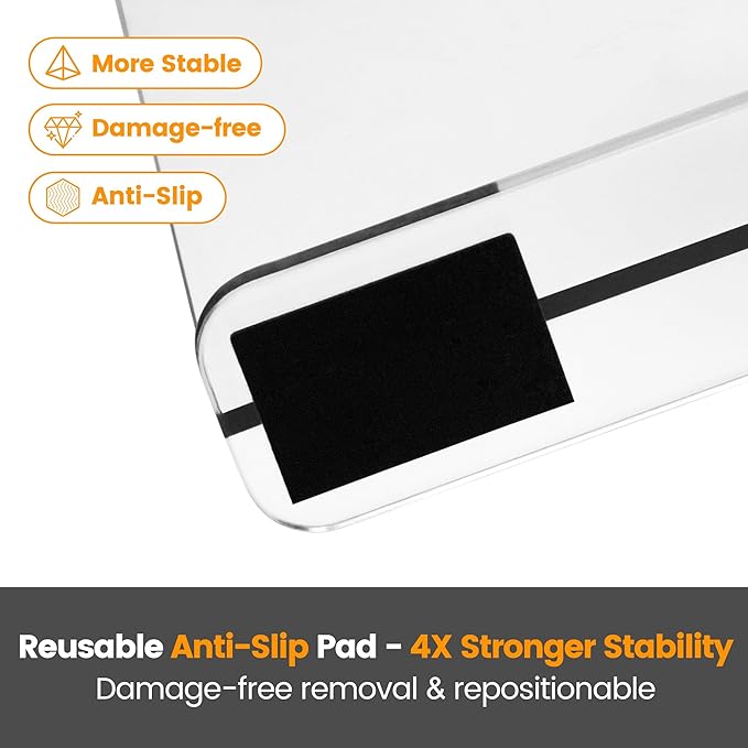 OKPOW Shelf Dividers for Closet Organization: 8" Tall X 12" Deep, Acrylic Clear Sturdy Separators for Clothes Purse, Adjustable, Removable, Easy to Install, Storage for Wood Cabinet Housewife, 8 Pack