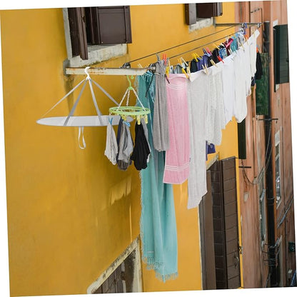 Large Foldable Mesh Clothes Drying Rack Grey Trim Hanging Dryer Net for T-Shirts and Sweaters Portable Laundry Drying Rack for Home and Travel