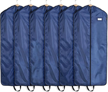 Covermates Keepsakes Garment Bag Set - Premium Polyester - Full Length Zipper - ID Window - Carrying Handles - Closet Storage, Blue
