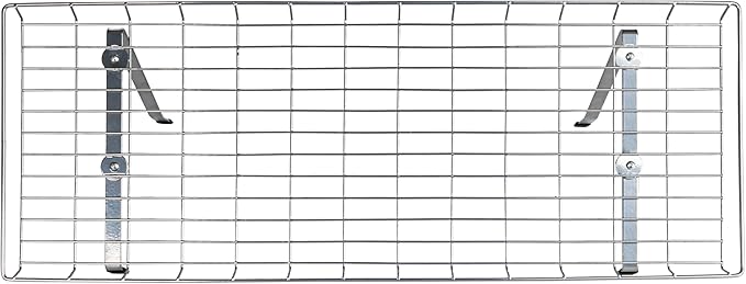 Household Essentials Rear Display Over-The-Washer Storage Shelf to Organize and Store Laundry Room Supplies, Silver