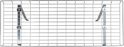 Household Essentials Rear Display Over-The-Washer Storage Shelf to Organize and Store Laundry Room Supplies, Silver