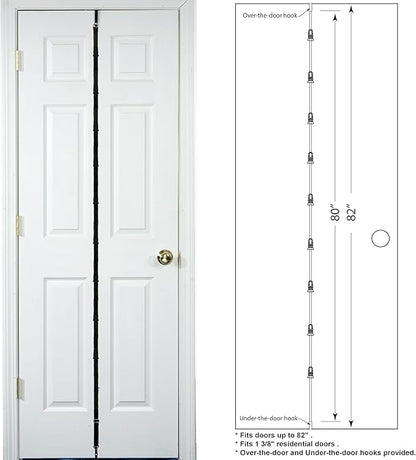 Perfect Curve Cap Rack | Over-The-Door Hat Organizer | Nine hooks holds 9-18 Caps | Baseball Cap Rack for Door | 1 Strap | Black