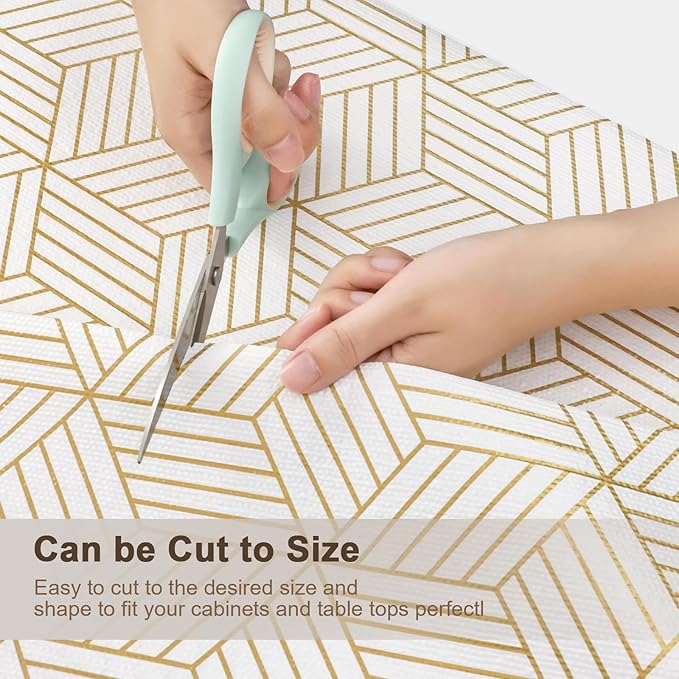 OcePor Non-Adhesive Drawer and Shelf Liner 17.5IN x 20FT, Non-Slip Kitchen Cabinet Liner Non-Adhesive Thick Strong Grip Waterproof Washable 17.5" x 20'