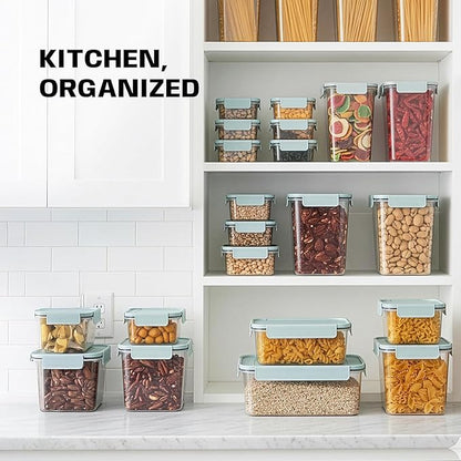 LocknLock HPL404 Classic-Plus Plastic Food Storage Container with Lid for Kitchen, Lunch, Meal Prep, and Leftovers, BPA-Free, Airtight, Leakproof, Microwave, Dishwasher, Freezer-Safe, 910ml