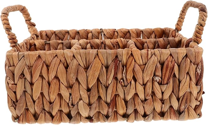Rustic Woven Storage Basket Cutlery Storage Decor Fork Basket Desktop Cutlery Organizer