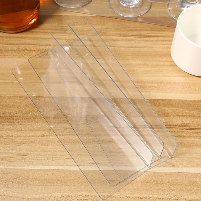 Magnetic Shelf Dividers 10 Pack L Shape PVC Commodity Baffle for Supermarket and Retail Store Organization Plastic Side Panels 7.87X2.36X1.18 Inches