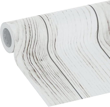 EasyLiner Peel & Stick Decor Removable Peel and Stick Wallpaper - Self Adhesive Decorative Shelf Paper for Cabinets, Walls, Resurfacing Projects - Adhesive Shelf Liner - 20in x 18ft - White Beadboard