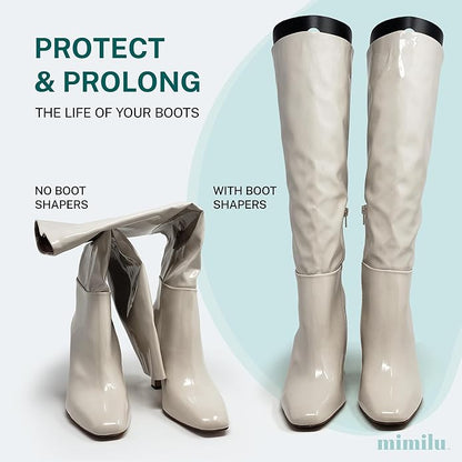 MIMILU 10 Pieces (5 Pairs) Boot Shaper Form Inserts. Stand Up Shape Holder For All Types Of Boots