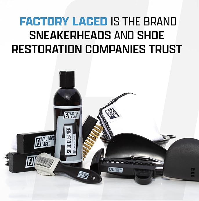 FACTORY LACED Shoe Cleaning Kit - Complete Sneaker Cleaner Kit - Shoe Cleaner for all shoes