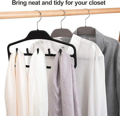 ELONG HOME Belt Hanger, Tie Rack for Closet, Sturdy Belt Organizer with 360 Degree Swivel, 11 Large Sturdy Belt Hooks, Non Slip Rubberized Belt Rack, Black