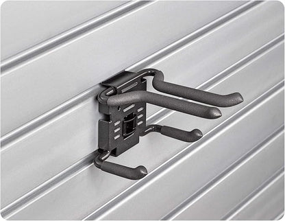 HandiWall Ski Hook with Locking Bracket for Sport Storage on Slatwall Panels