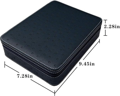 Beaufort 3 Slots PU Leather Eyeglasses Storage Box Sunglasses Box Jewelry Display Case Watch Box for Women Men