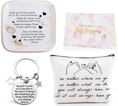PUDDING CABIN Gifts for Women Friend Birthday Unique, Basket, Themed Friends Female, BFF, Bestie, BestFriend Friendship