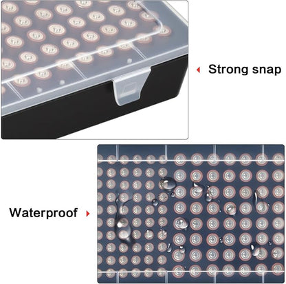 Battery Storage Organizer Case, Battery Vault Box Holder Container for 134pcs AA AAA Batteries, Garage Organization Carrying Bag Fits Home Kitchen Warehouse (Batteries Not Include) (black)