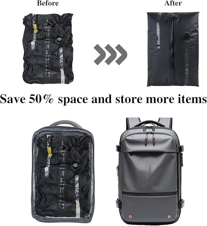 Vacuum Bag for Travel,2025 New Travel Vacuum Bags for Luggage,Compression Packing Cubes with Pump,Foldable and Portable,Compression Suitcase for Camping/Fitness/Beach/Moving