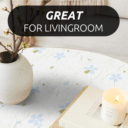 RAY STAR 20X120 Inch Shelf Liner for Kitchen Cabinets, Non-Adhesive Cabinet Liner Washable, PVC Drawer Liner for Dresser Non-Slip Bathroom (Floral)(1 Roll)