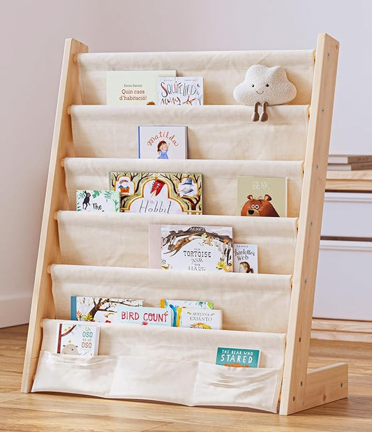 G&W Gruwald Kids Bookshelf, Book Shelf for Kids Rooms, Toddler Bookshelf, Book Rack for Kid (Wood, Medium)
