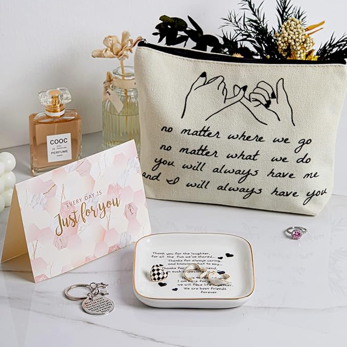 PUDDING CABIN Gifts for Women Friend Birthday Unique, Basket, Themed Friends Female, BFF, Bestie, BestFriend Friendship