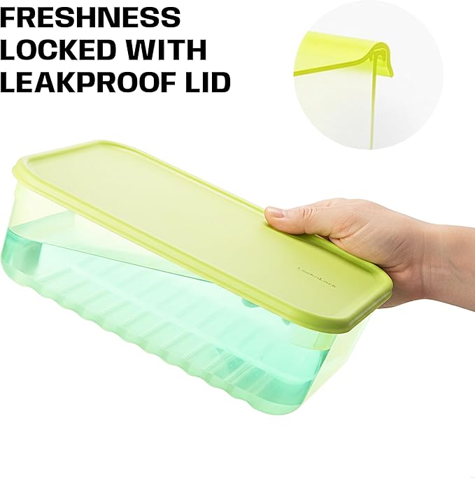 LocknLock HLE5600 Fresh-Block Plastic Food Storage Container with Lid for Fruits, Veggies, Produce, Meal Prep, Leftovers, BPA-Free, Airtight, Leakproof, Microwave, Dishwasher, Freezer-Safe, 3.2L