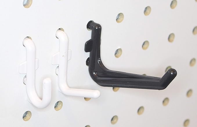 JSP Manufacturing 50 Pack Of JUMBO Pegboard Hooks Black Garage Tools Hammer Air Tool Storage Organization Jewelry
