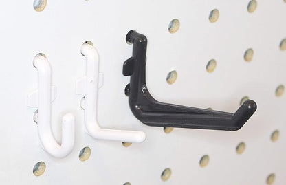 JSP Manufacturing 50 Pack Of JUMBO Pegboard Hooks Black Garage Tools Hammer Air Tool Storage Organization Jewelry