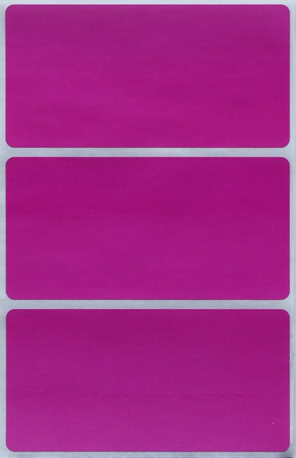 Royal Green Rectangular Stickers Color-Coding Labels for Organizing, Moving, and Storage Boxes 4" x 2" Stickers to Write On Name Tags, 300-Pack (Purple)