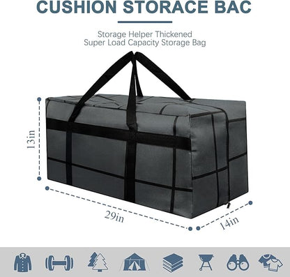10Pack Extra Large Heavy Duty Moving Bags with Zippers & Reinforced Handles Heavy-Duty Storage Totes – Moving Boxes for Clothes, College Supplies, and Moving – Waterproof & Foldable (Large)